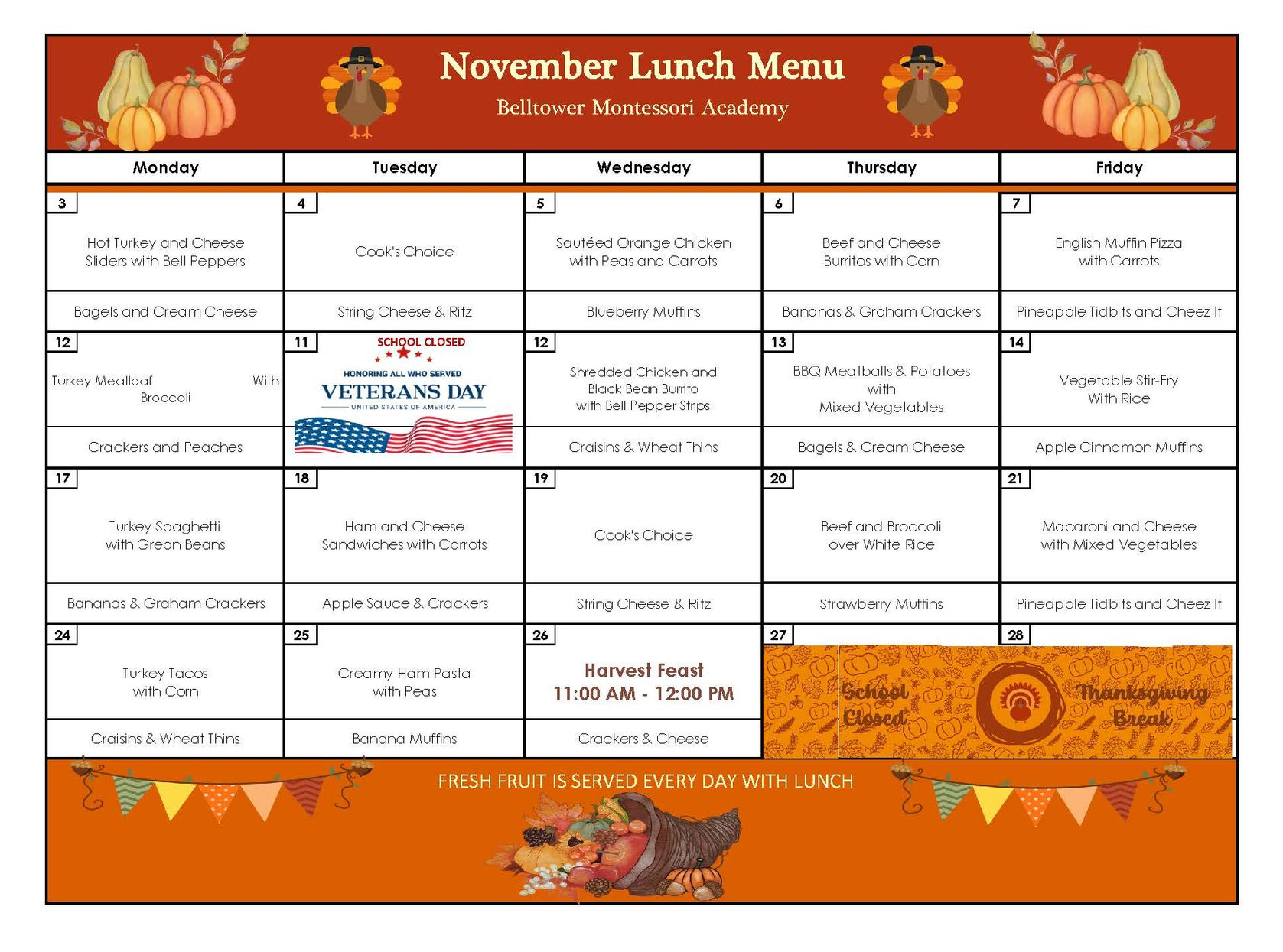 Lunch Program June