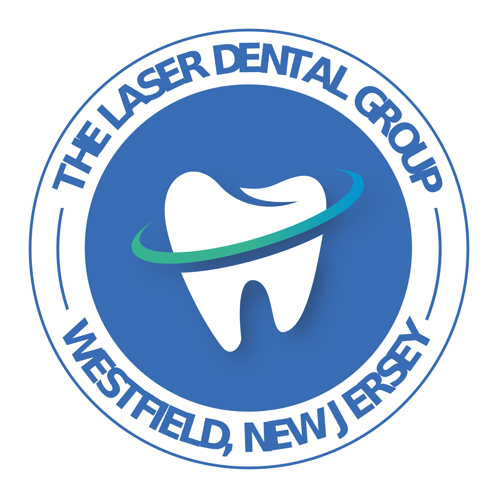 The logo for the laser dental group in westfield new jersey