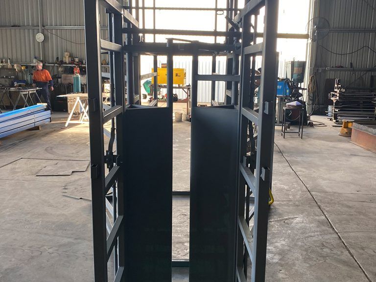 A Metal Structure Is Being Built In A Factory — Quality Fabrications & Welding Pty Ltd In Bohle, QLD