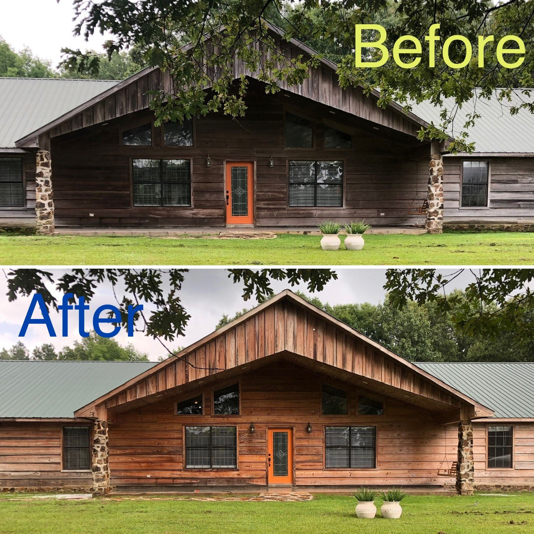 Wood Restoration Project - South Ark Soft Wash in Warren, AR