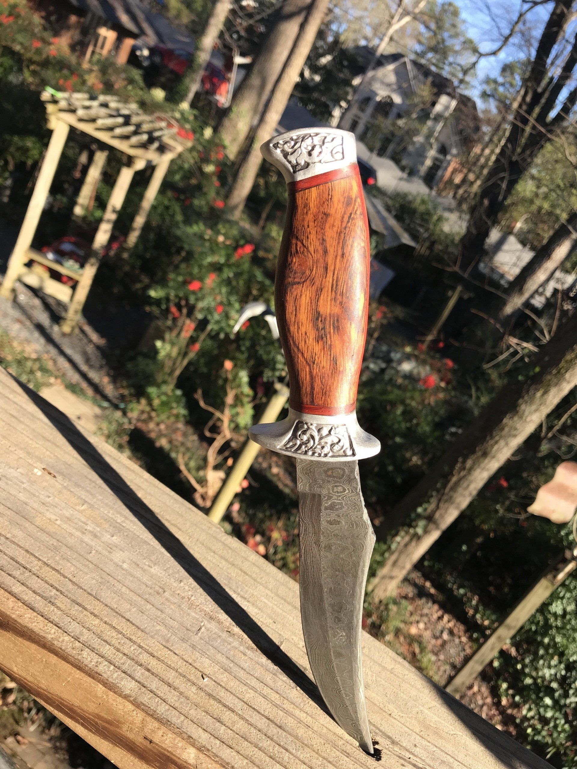 Damascus steel knife