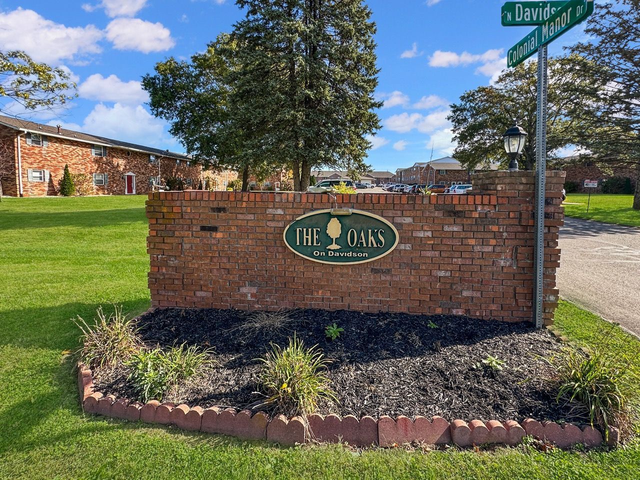Brick sign for