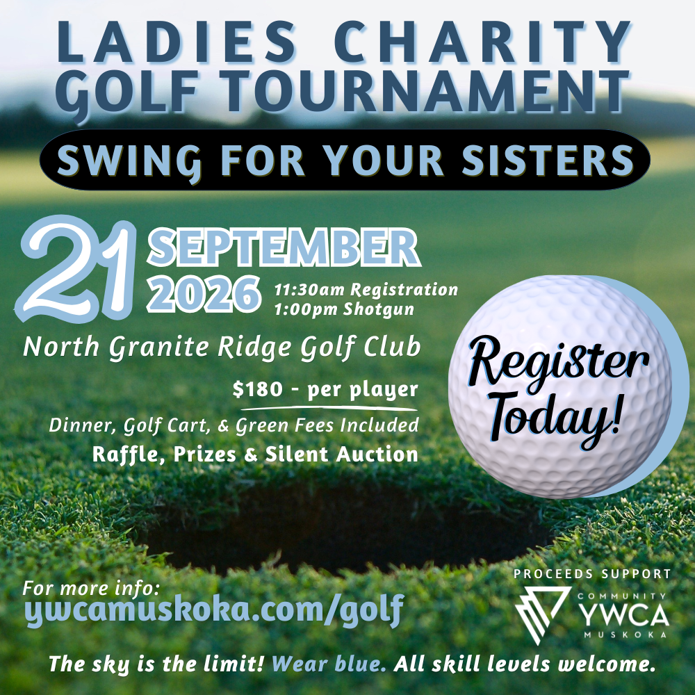 Golf Tournament Poster Save the Date - Registration opens July 8, All Ladies Charity Golf Tournament September 10, 2025