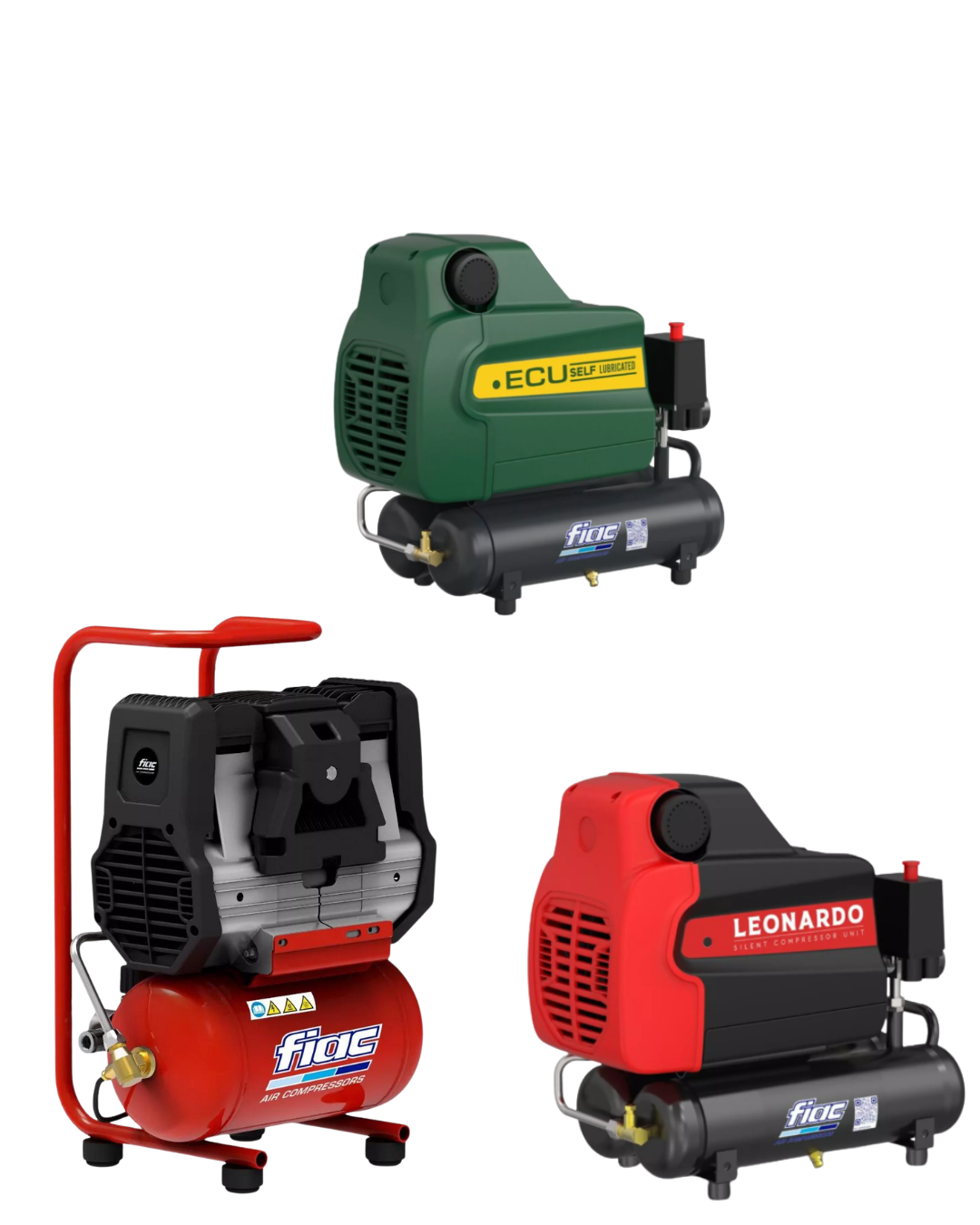 Compressori d’aria coassiali autolubrificanti  a secco