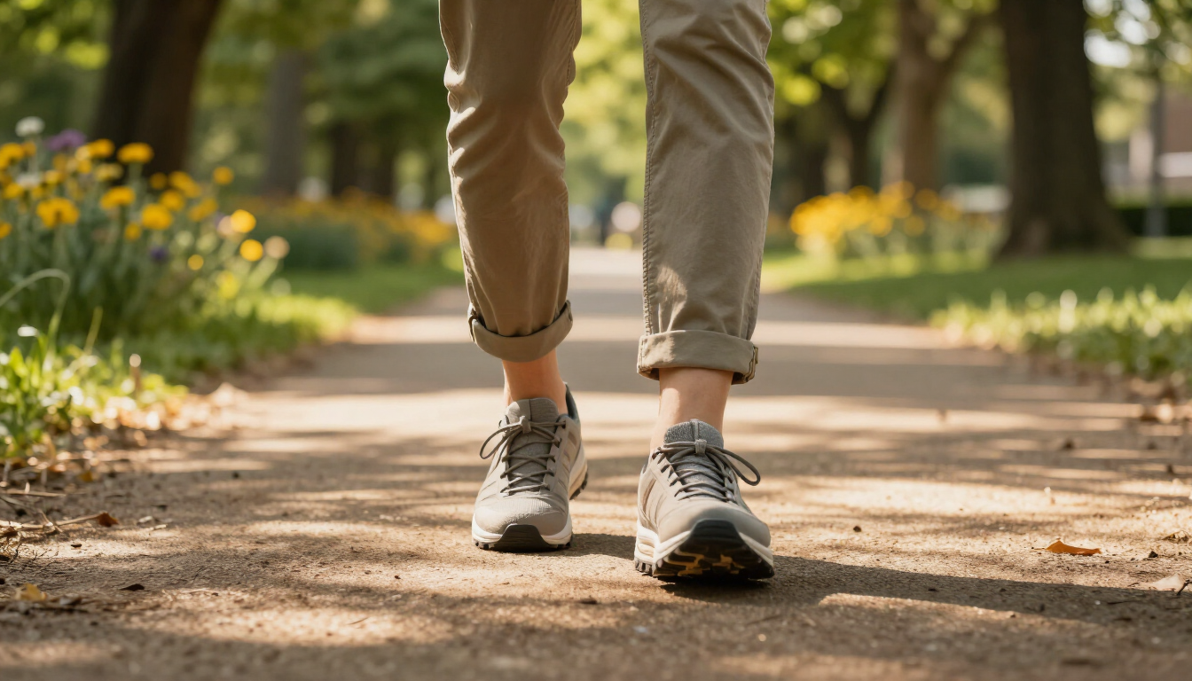 Healthy lifestyle walking
