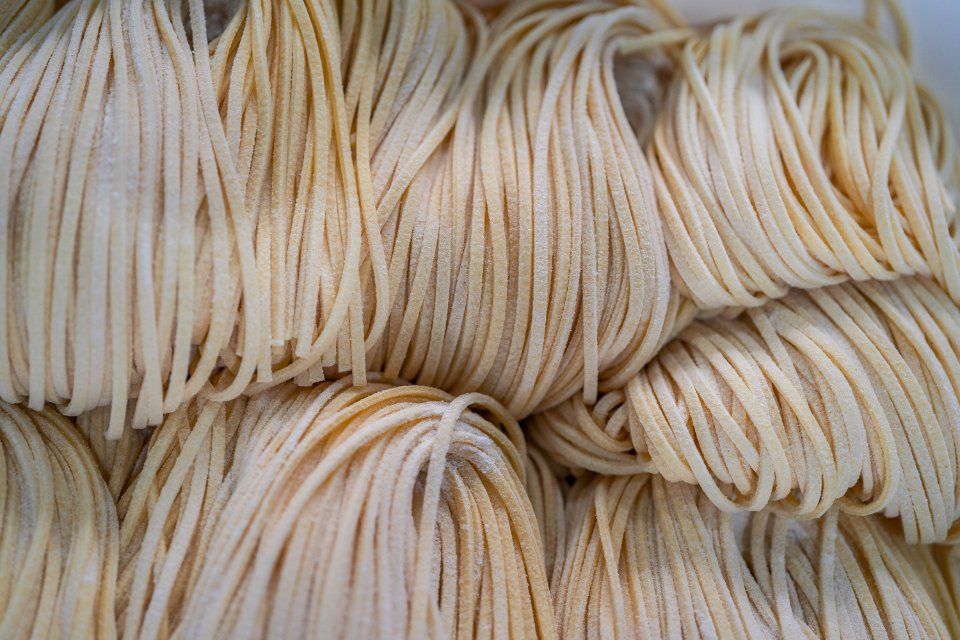 Fresh tagliatelle