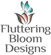 fluttering bloom designs logo