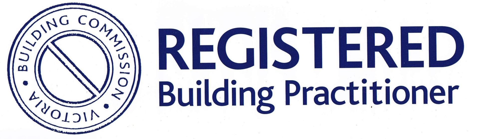 Registered Building Practitioner seal and text.