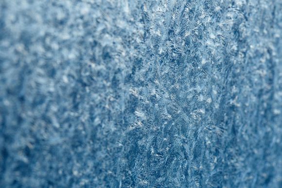 Frost on glass