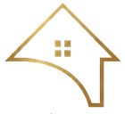 Logo a forma di casa dorata con quattro riquadri finestrati e un bordo inferiore sinistro curvo.