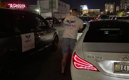 White Mercedes — Las Vegas, Nevada — Winged Key Lock Smith