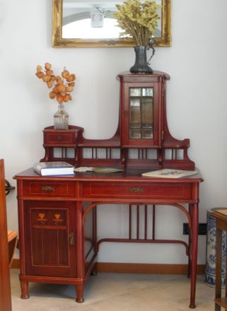 Rarissima scrivania Thonet Decorazione Liberty