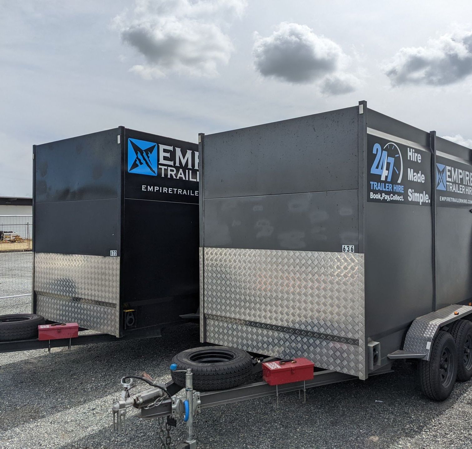 Empire Trailer Hire enclosed trailer