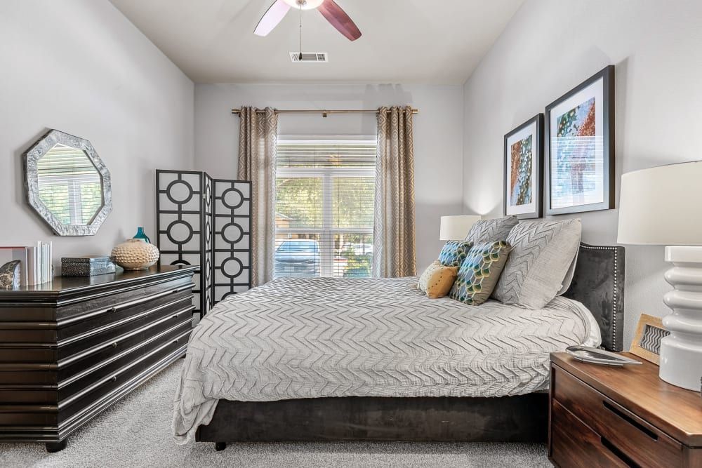 Bedroom at Marquis at Barton Trails in Austin, TX.