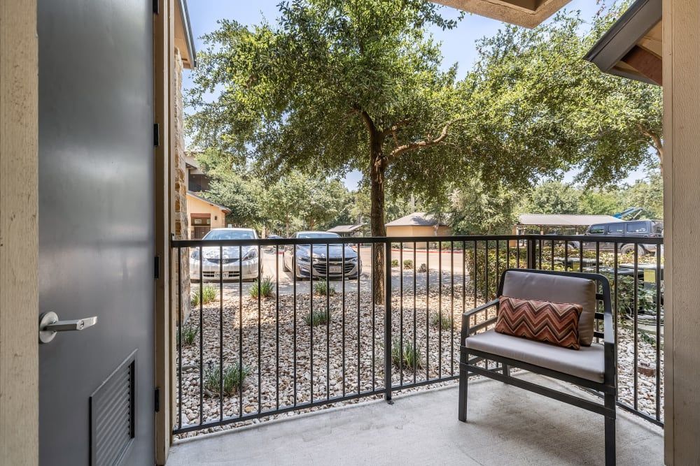 Balcony at Marquis at Barton Trails in Austin, TX.