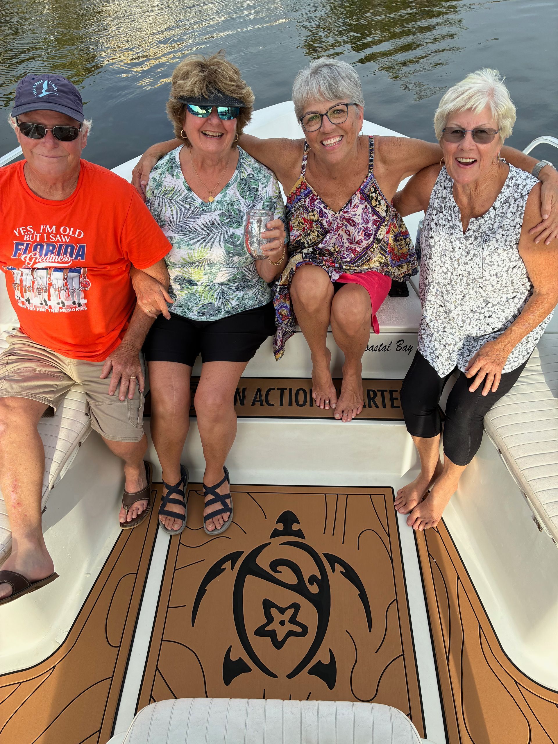 John and Belinda Freer with their friends from Lakeland.
