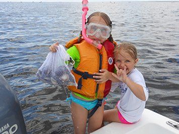 Kids scalloping