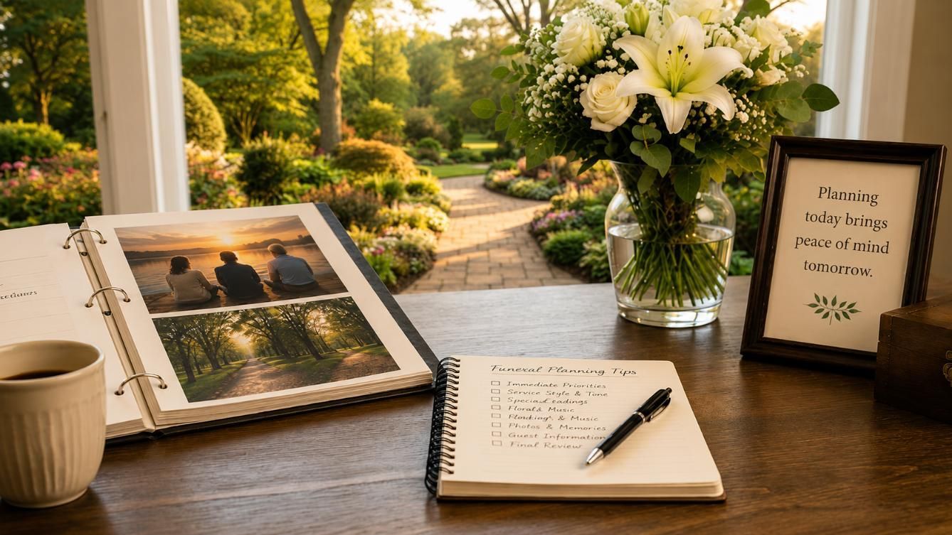 Open memory album and planning guide support clear choices, funeral homes Phoenix, AZ
