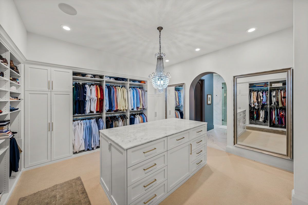 large walk in closet