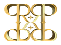 Gold monogram: stylized 