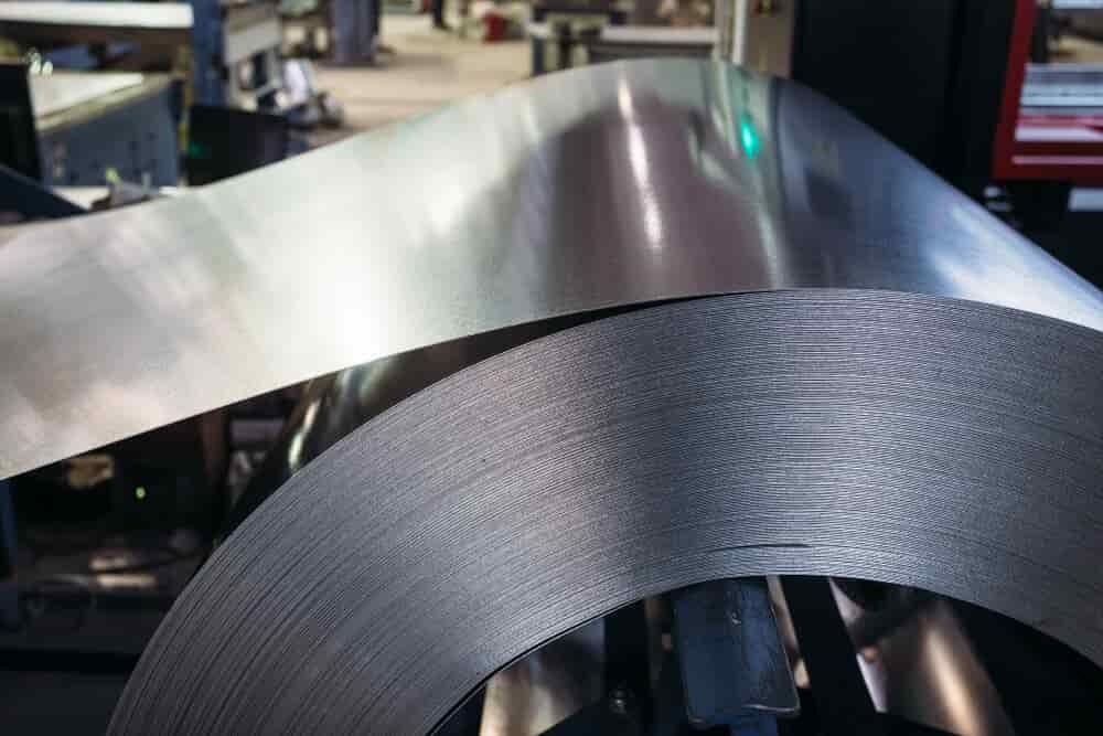 A Close Up of a Roll of Metal in a Factory — Boyd's Fabrications In Portsmith, QLD