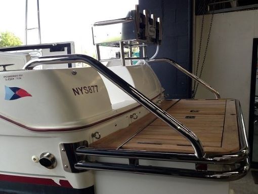 A Boat With Ny507 on the Back of It — Boyd's Fabrications In Mt. Isa, QLD