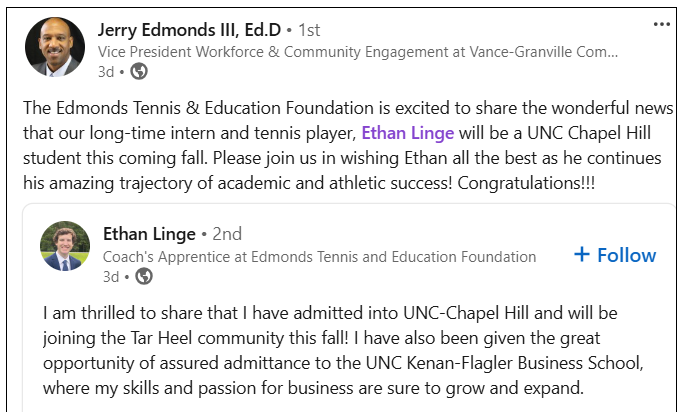 The edmonds tennis & education foundation is excited to share the wonderful news