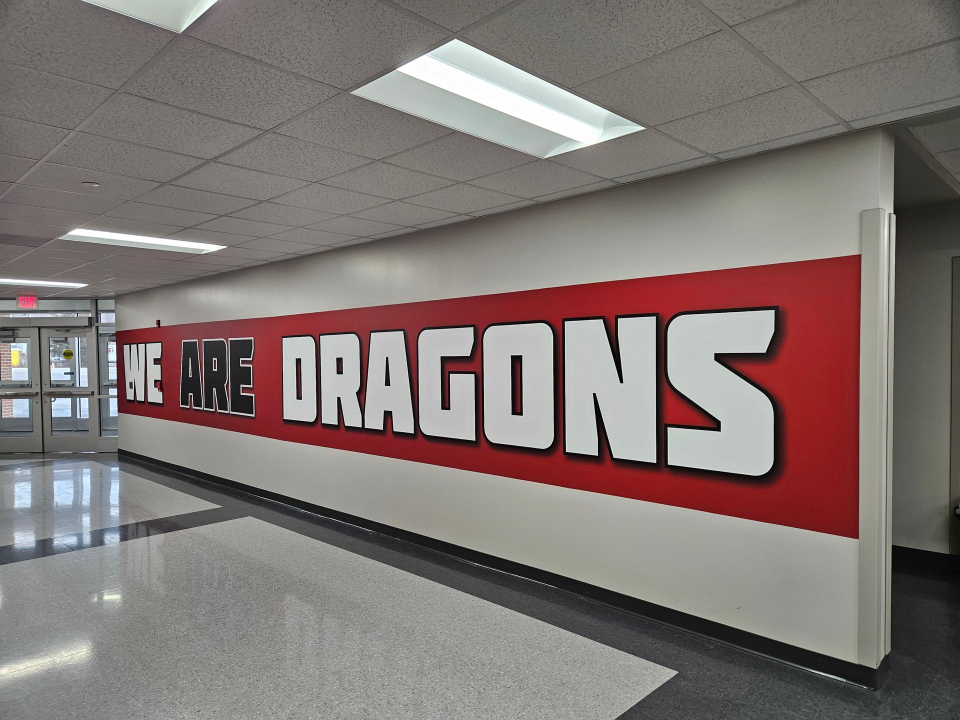 school wall graphics and signs