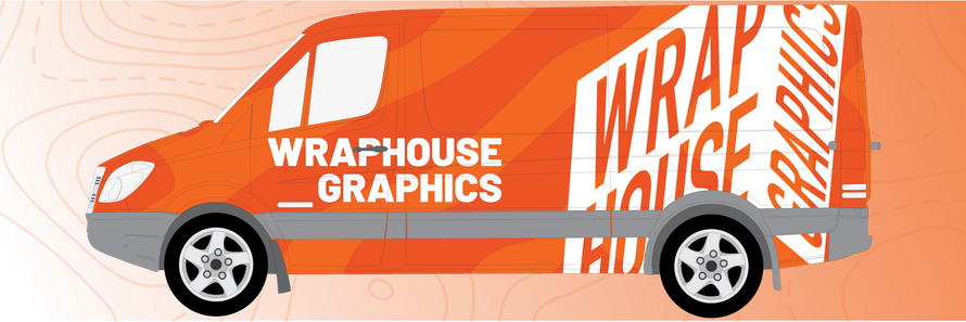 An orange van with 