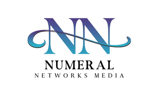 Numeral Networks Media Logo with purple background and black text