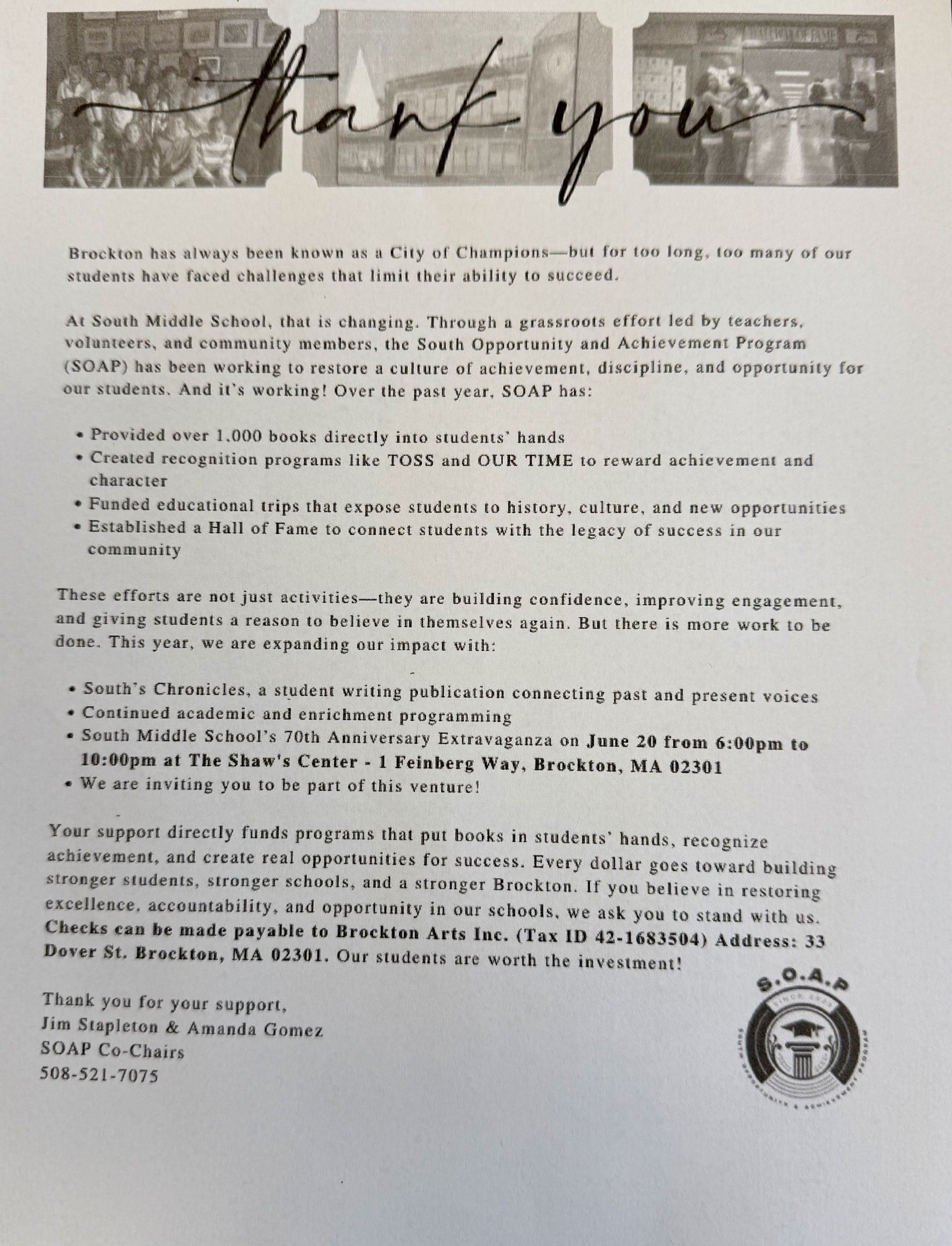 Our newest members special offers. Please support......