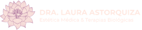 El logo de la Dra. Laura Astorquiza es una flor rosa.