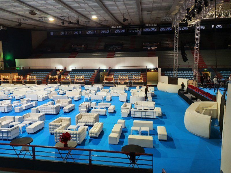 TV event set up