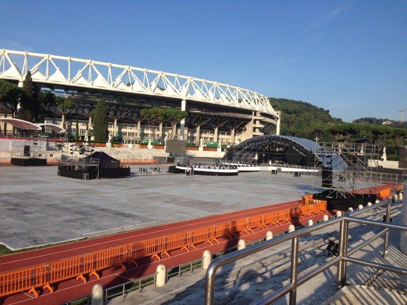 outside stage
