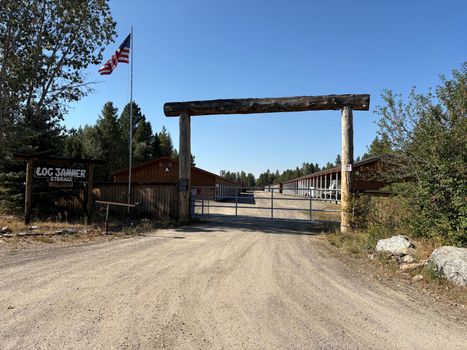 Log Jammer Storage entrance gate McCall ID