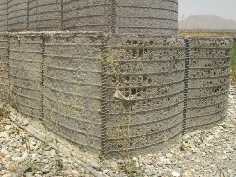 Cement Slurry Application on a Fake HESCO