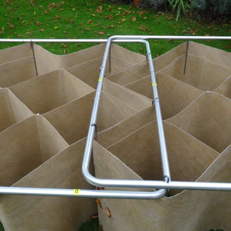 Geo Cellular design similar to a geogrid system used for erosion control at point of connection