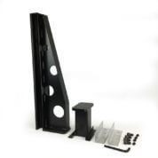 Protect a garage from flooding using upright stanchions by quickdams for oversized openings
