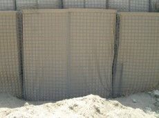 How to repair a hesco barrier face panel after being attached to the broken HESCO Bastion