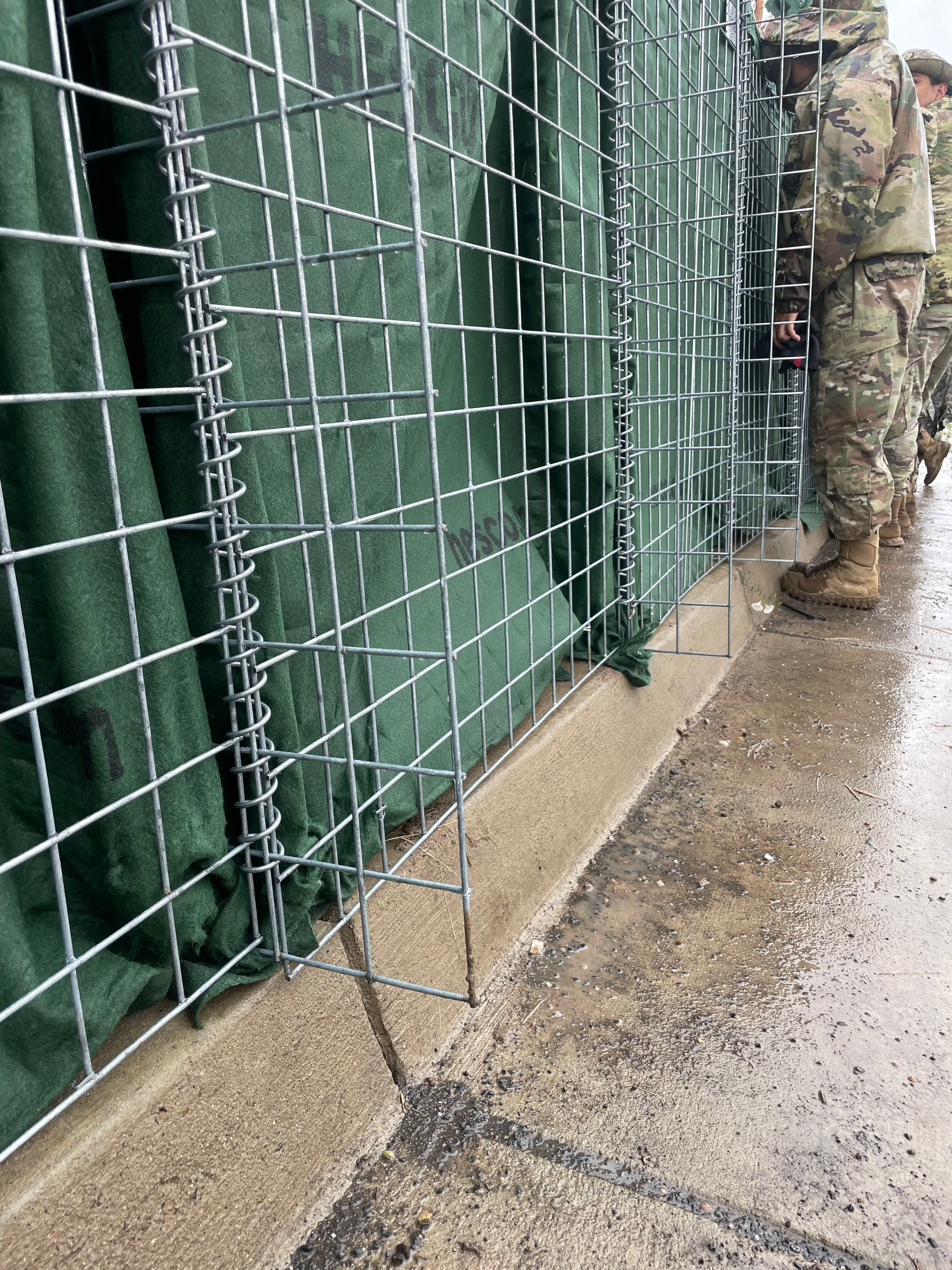 How to modify HESCO Barriers to make them thinner for flood protection and force protection operations