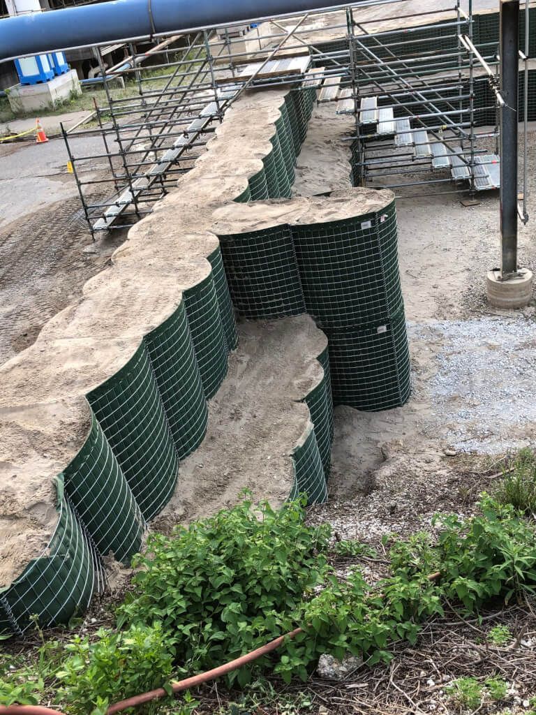 HESCO Bastion Buttress Cells Installed 1
