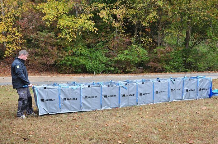 Hesco Jackbox flood protection