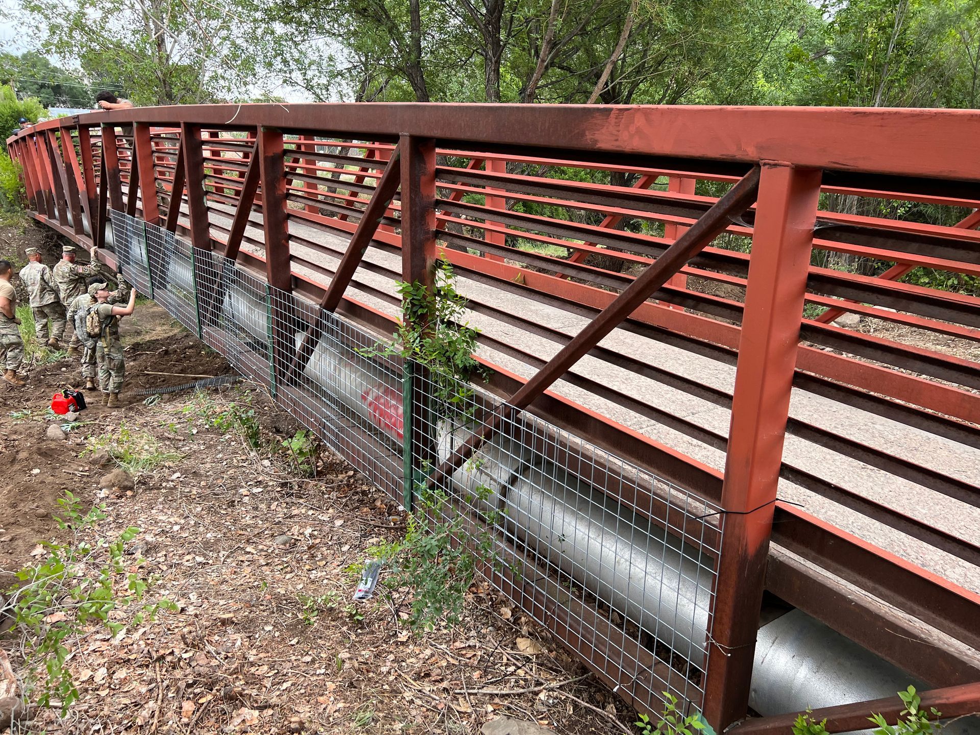 Hesco protection from floods