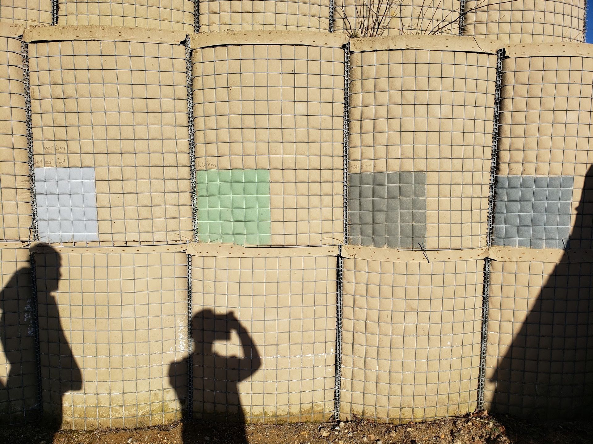 Painted Hesco for barriers