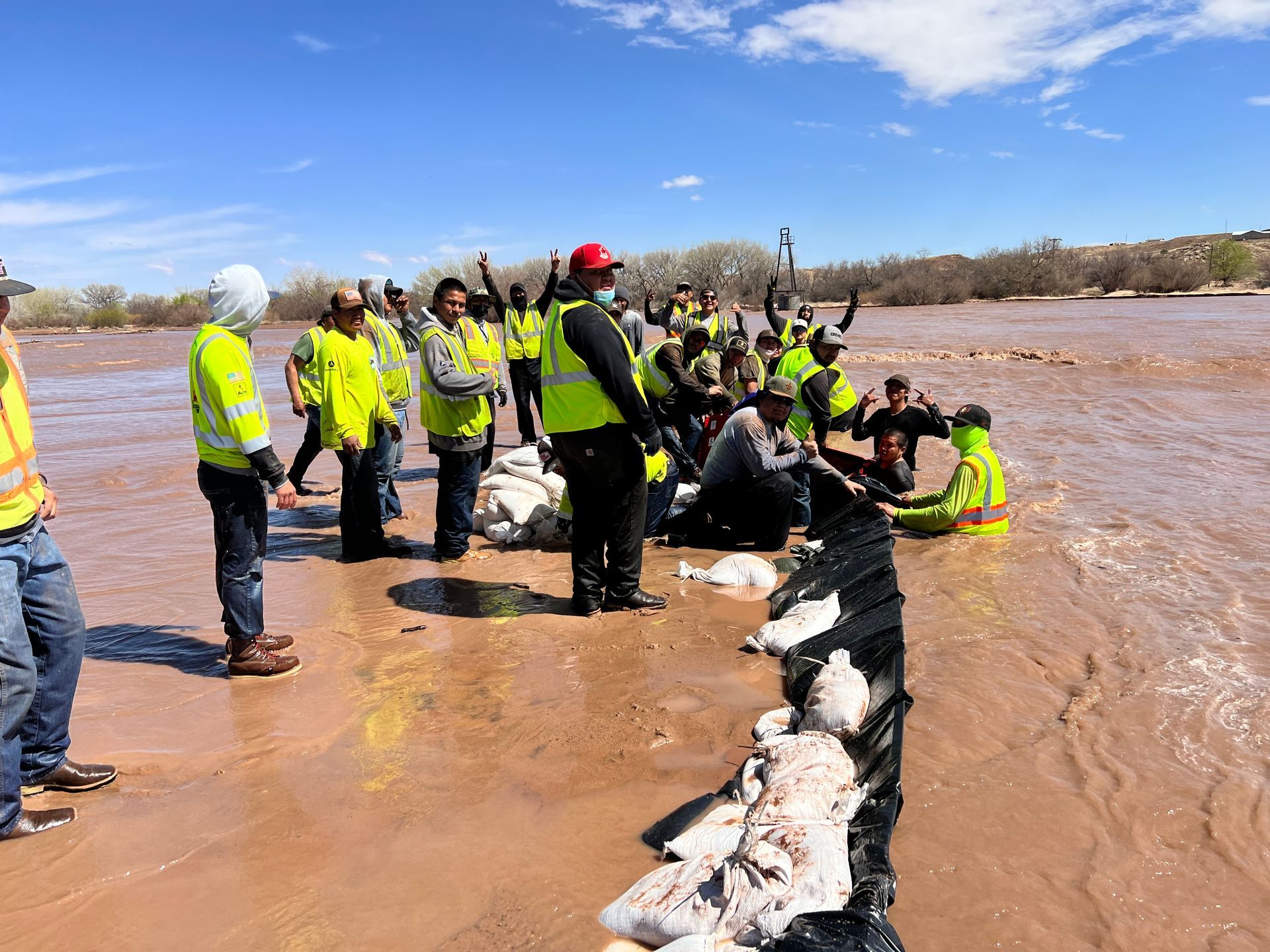 Navajo Nation redirected a river using the NOAQ Boxwall flood defense barrier