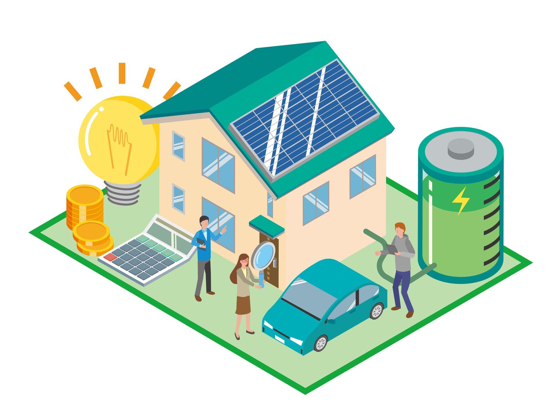 Solar panel and battery storage power Solar panel and battery storage power