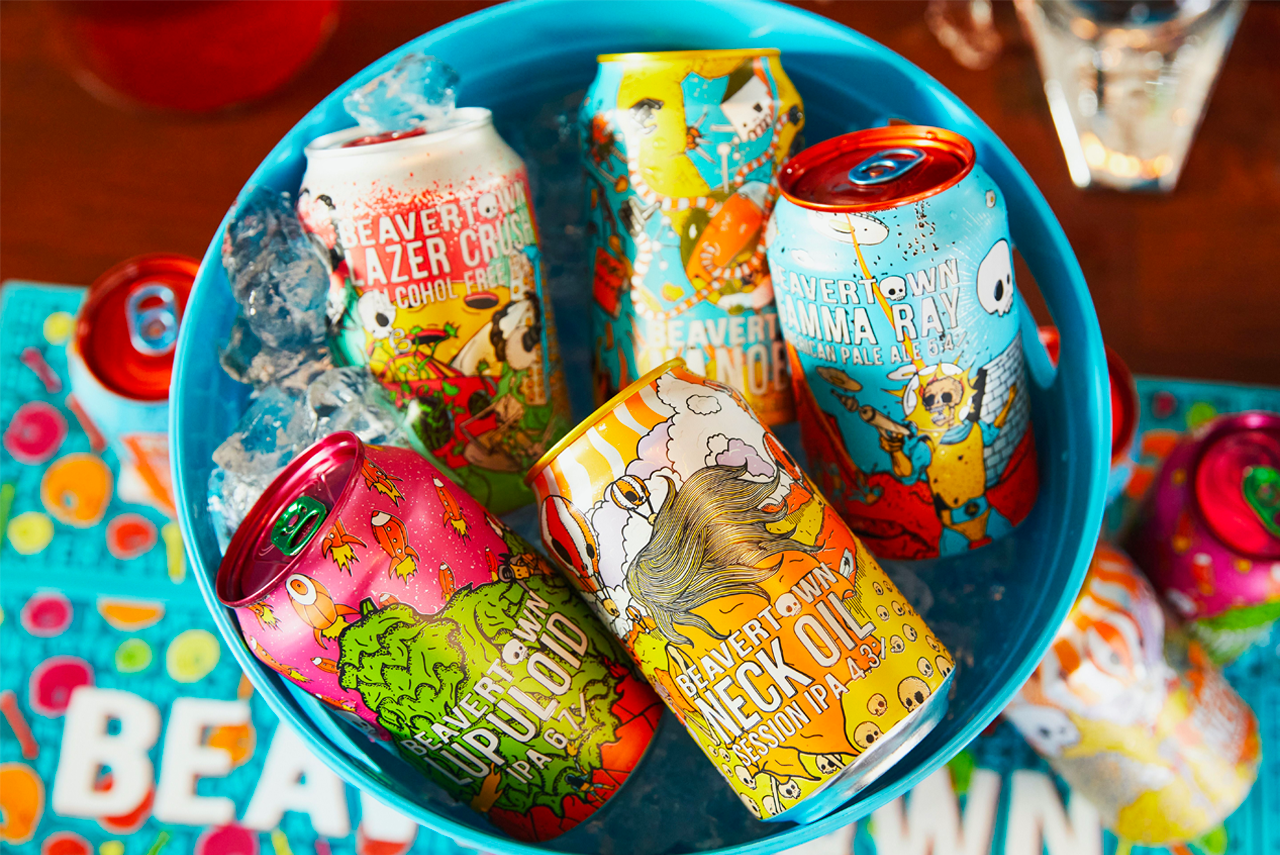 Beavertown beer cans