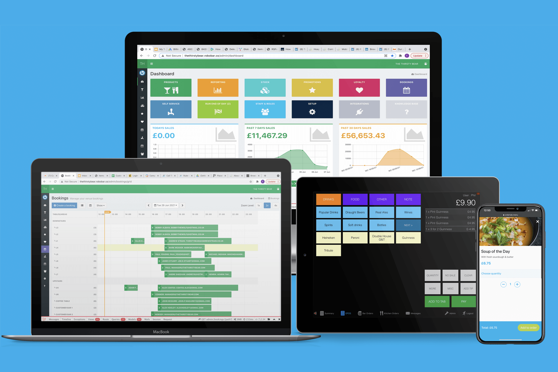 Fully integrated Bar EPOS system