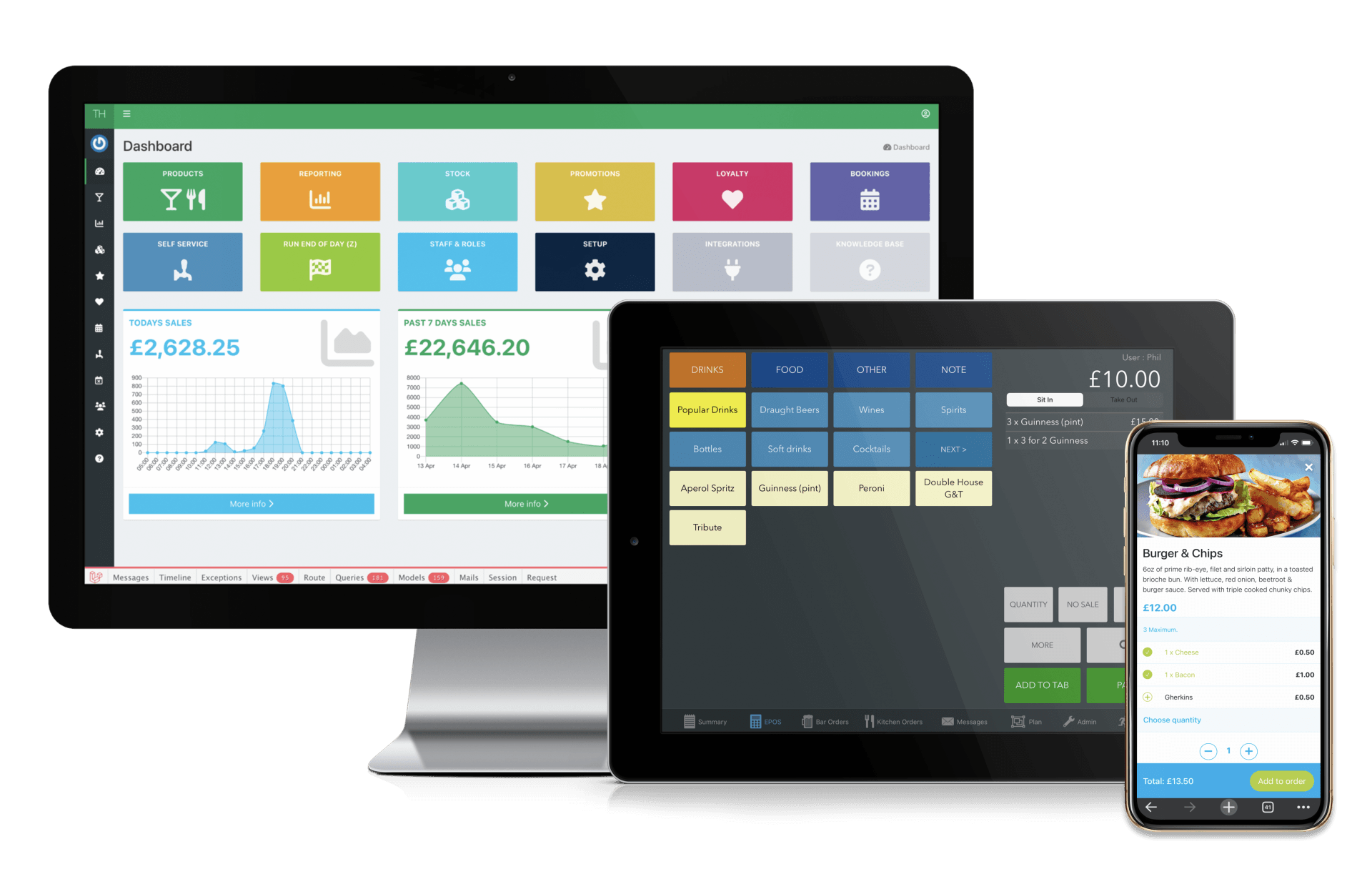Tabology pub & bar EPOS, back office and mobile ordering