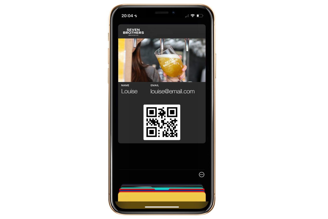 Pub loyalty scheme membership card